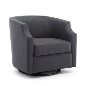 Comfort Pointe Infinity Swivel Glider Barrel Accent Chair - 1 of 4