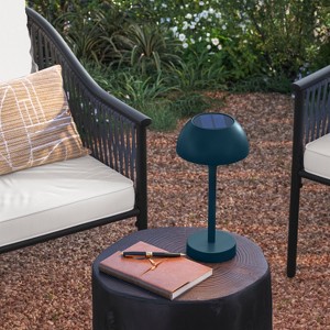 Solar and Rechargeable USB LED Outdoor Table Lamp - Threshold™ - 1 of 3