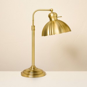 Fluted Scallop Brass Table Lamp - Hearth & Hand™ with Magnolia - 1 of 4