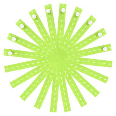 Unique Bargains Polyester Clothes Storage Elastic Band with Buttonhole for Drawer Blanket 20 Pcs