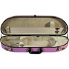 Bobelock Fiberglass Half-Moon Violin Case 4/4 Size Purple Exterior, Gray Interior - 2 of 2