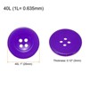 Unique Bargains Resin Snap Fastener Round Flat 4-Hole Sewing Buttons 10 Pcs - 2 of 4