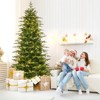Tangkula 9/7.5/6 FT Pre-lit Artificial Christmas Tree, Hinged Xmas Tree w/ 1770/1162/714 Branch Tips, 560/380/260 Multicolored & Warm White LED Lights - 3 of 4