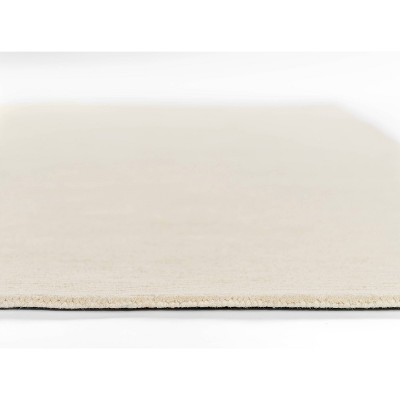 Off-White Hand-Tufted Wool Rectangular 8x10 Area Rug