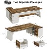 Tribesigns Modern 78" L-Shaped Executive Desk with Drawers and Lateral File Cabinet - 3 of 4
