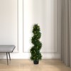 Vickerman Artificial Cedar Spiral Topiary In Pot UV - 3 of 4