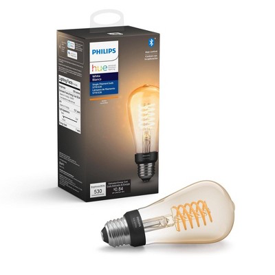 Philips Hue Filament ST19 Smart Vintage LED Light Bulb with Bluetooth