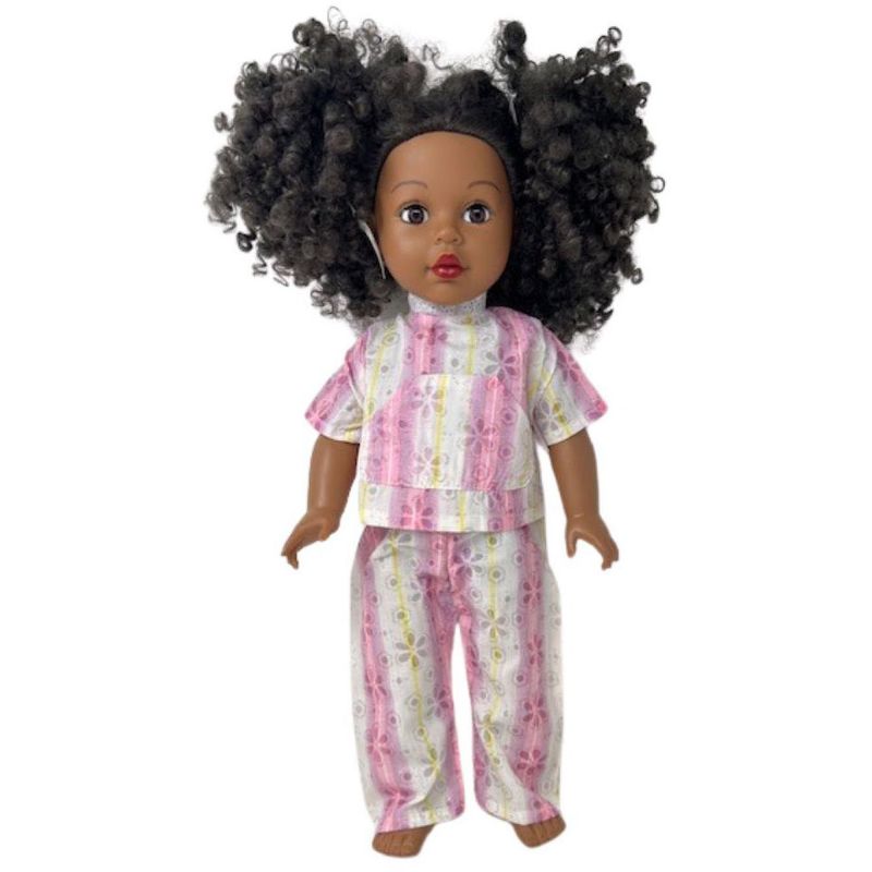 Doll Clothes Superstore Sparkle Pajamas And Bathrobe Fits Our Generation American Girl My Life Dolls, 3 of 5