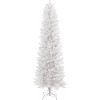 6FT White Pencil Christmas Tree, Artificial Christmas Tree with 250 Warm White LED Lights with 571 Light Heads for Home Office Holiday Home Decor - 3 of 4
