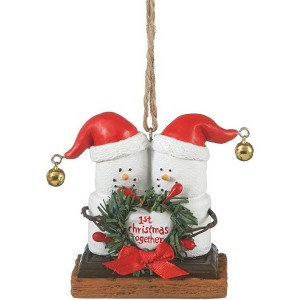 Ganz S'mores Resin Holiday Ornament, First Christmas Together - 1 of 1