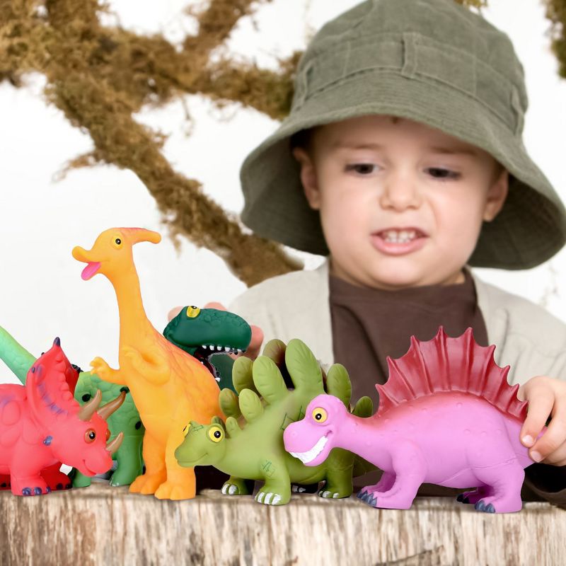 Fun Little Toys Baby Dino Bath Toys, 6 pcs, 5 of 8