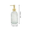 Unique Bargains Reusable Cylinder Argyle Soap Dispenser 12.17oz Clear Gold Tone 1 Pc - 4 of 4