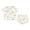 Organic Boys Top and Shorts 2 Piece Set - Citron - 4 of 4