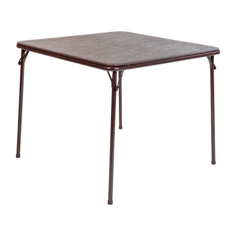 Emma and Oliver Foldable Card Table with Vinyl Table Top - Game Table - Portable Table, 1 of 10