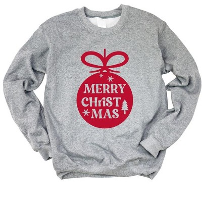 Simply Sage Market Women's Graphic Sweatshirt Merry Christmas Oranment