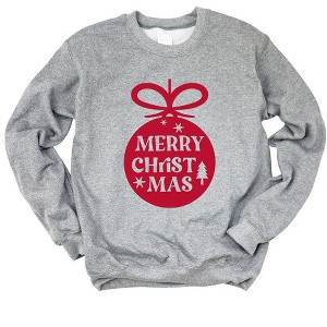 Simply Sage Market Women's Graphic Sweatshirt Merry Christmas Oranment - 1 of 4