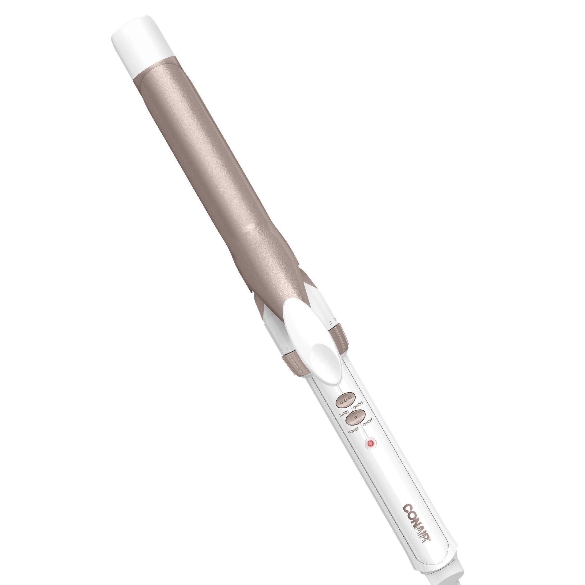 Conair Double Ceramic 1" Curling Iron: All Hair Types, 60 Sec Heat Time, 30 Heat Settings, Max 400°F Heat Output