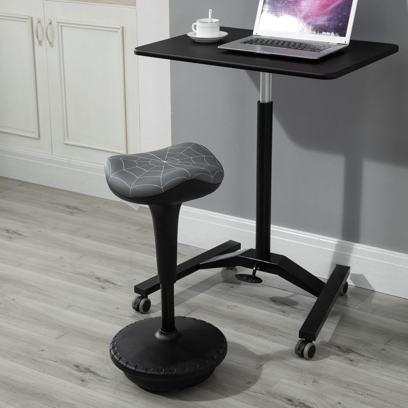 Vinsetto Lift Wobble Stool Standing Chair with 360° Swivel, Tilting Balance Chair with Adjustable Height and Saddle Seat for Active Sitting, Gray, 2 of 9