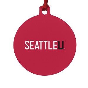 Seattle University Redhawks Logo Aluminum Holiday Christmas Tree Ornament - 1 of 4