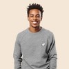 Dalix Ghost Embroidered Crewneck Long Sleeve Sweatshirt Fleece Men - 3 of 4