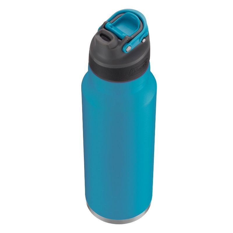 Coleman 40oz Stainless Steel Free Flow Vacuum Insulated Water Bottle with Leakproof Lid - Caribbean Sea, 3 of 6