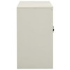 vidaXL Steel Office Cabinet with Tempered Glass Doors and Lock - an Efficient and Elegant Storage Solution for Office Files. - 3 of 4