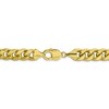 Black Bow Jewelry Men's, 10k Yellow Gold 11mm Hollow Miami Cuban (Curb) Chain Necklace - 4 of 4
