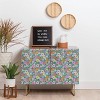 Schatzi Betty Floral Walnut Brown Credenza - Deny Designs - 3 of 3