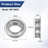 Unique Bargains Durable Chrome Steel Flanged Ball Bearing 4 6mm x 10mm x 3mm - 3 of 4