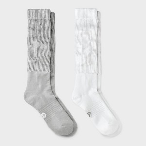 Women's Cushioned Scrunch 2pk Athletic Crew Socks - All In Motion™ 4-10 - 1 of 4