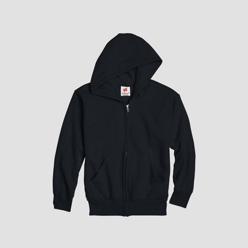 Hanes black zip store up hoodie