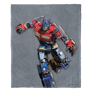 Hasbro Transformers: Rise Of The Beasts Optimus Prime Silk Touch Throw Blanket 50x60 Inches - 1 of 4