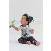 Harry Potter Gryffindor Hufflepuff Ravenclaw Baby Bodysuit Pants and Hat 3 Piece Outfit Set Newborn to Infant - 2 of 4