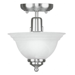 Livex Lighting North Port 1 - Light Flush Mount in  Black - 1 of 4