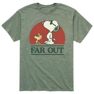 Men's - Peanuts - 70's Retro Snoopy Short Sleeve Graphic T-Shirt - 1 of 4