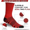 JAMES FIALLO Men's 12 Pairs Black/Navy Verity Colors Comfortable Performance Cushion Crew Socks for Running, Hiking, and Athletic Activities - 3 of 4