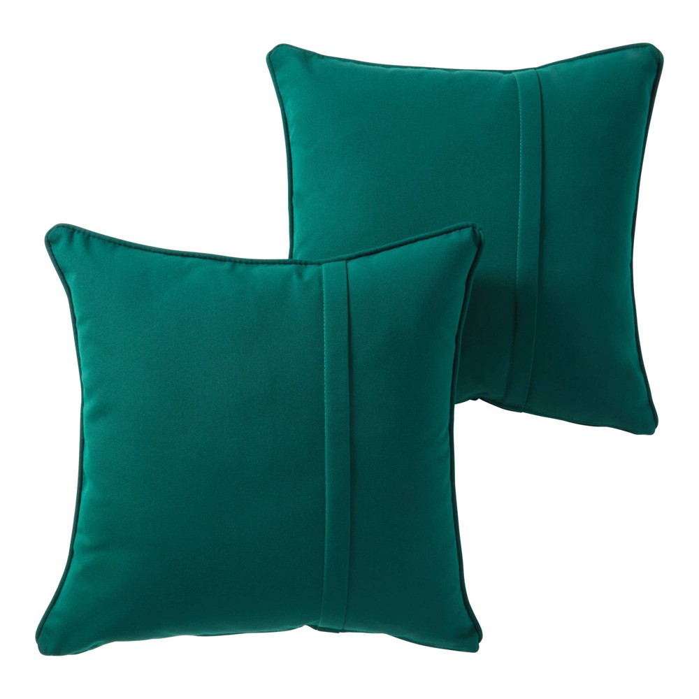 Photos - Pillow 2pk 20"x20" Kensington Garden Sunbrella Square Outdoor Throw  Fores