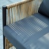 Nestfair 2pc Wicker Patio Conversation Sofa Set with Cushions and Coffee Table Black Brown - 4 of 4