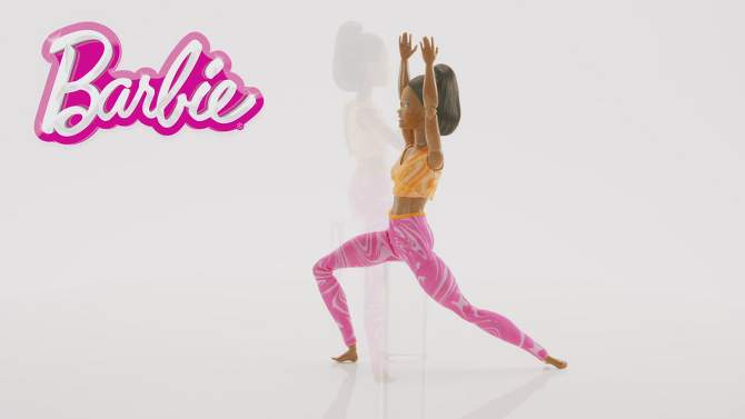 Barbie Made to Move Fashion Doll, Brunette Wearing Removable Sports Top &#38; Pants, 22 Bendable Joints (Target Exclusive), 2 of 8, play video