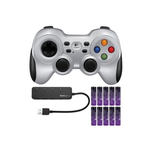 supermarkt rijstwijn graven Logitech Wireless Gamepad F710 With Usb 3.0 Hub And Aa Batteries (10-pack)  : Target