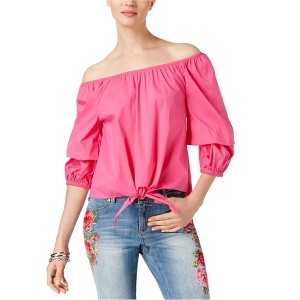 I.N.C International Concepts Womens Off-The-Shoulder Knit Blouse, Pink, X-Large - 1 of 1