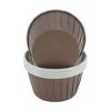Unique Bargains Curled Rim Disposable Baking Cups Greaseproof Paper 2.56"x1.57" 50 Pcs - 3 of 4