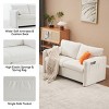 Modern Loveseat Sofa Chenille Couch with Cushions,60" Compact Couches for Small Spaces, Living Room-Tanpinhause - 3 of 4