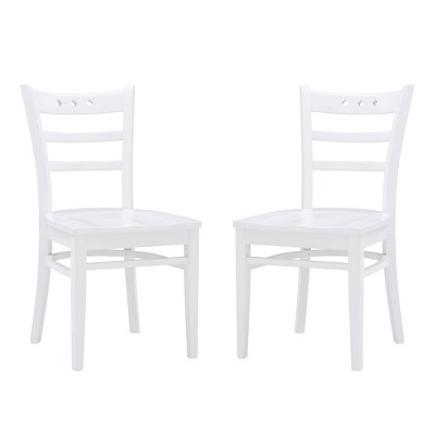 Set of 2 Darby Chairs White - Linon