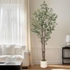 Artificial Eucalyptus Tree Indoor, Realistic Fake Potted Plant with Planter, Bendable Boughs for Home Office Decor - 4 of 4