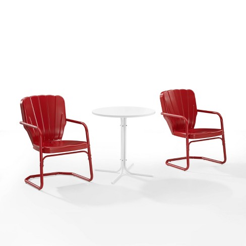 Red bistro table discount set