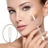 Unique Bargains Square Finger Hole Foundation Spatula Makeup Mixing Palettes Small Silver Tone 1 Set - 2 of 4