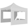vidaXL Professional Folding Party Tent with Walls Aluminum 9.8'x9.8' White - 3 of 4