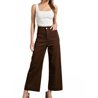 Women's Soft Washed Wide Leg Pants - ee:some