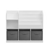 Vynxaria Kids Bookcase: Multifunctional 3-Tier Bookcase with Collapsible Fabric Drawers, Ideal for Toy Storage in Bedroom, Playroom, Hallway - 4 of 4